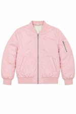 Veste bomber matelassée rose poudré - Fille / Enfant