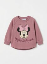 Sweat-shirt Disney Minnie Mouse rose vieux rose - Fille / Enfant / Bébé