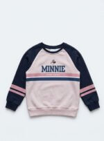 Sweat-shirt Disney Minnie Mouse style sportswear tricolore - Fille / Enfant