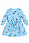 Robe Bluey bleu ciel imprimée fleurs et personnage - Fille / Enfant / Bébé