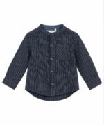 Chemise Zara à rayures bleu marine et col officier - Garçon / Enfant / Bébé
