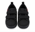 Baskets Enfant Spiderman Noires à Scratch – Chaussures Motif Toile d'Aignée et Yeux Masqués - Image 3