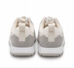 Baskets Enfant Beige et Gris Clairs – Sneakers Matelassées à Lacets Style Casual - Image 3