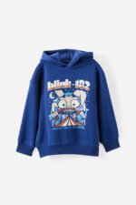 Sweat à Capuche Garçon Blink-182 Bleu