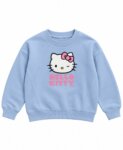 Sweat Fille Hello Kitty Bleu Ciel