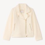 Veste Motard Fille Écrue – Style Chic - Image 2