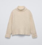 Pull Col Roulé Fille Beige – Maille Élégante
