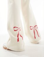 Ensemble Fille Sweat et Pantalon Large – Motif Nœuds - Image 6