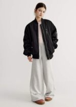 Veste Bomber Fille Noire SELA - Image 2
