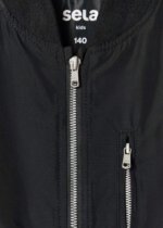 Veste Bomber Fille Noire SELA - Image 6